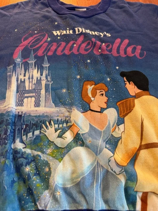 Disneyland Cinderella 75th Anniversary Sweater L Women Disney Park Memorabilia - Picture 8 of 8